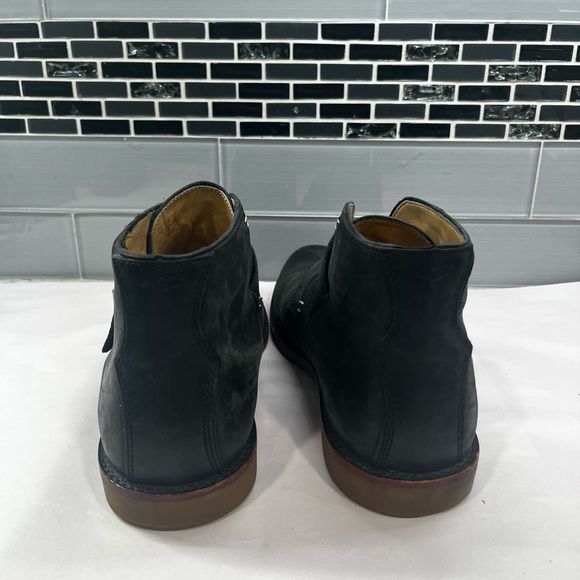 UGG Australia Graham Monk Strap Boots Black Leather Size 11 - Picture 2 of 4